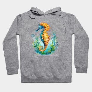 Watercolor Seahorse Hoodie